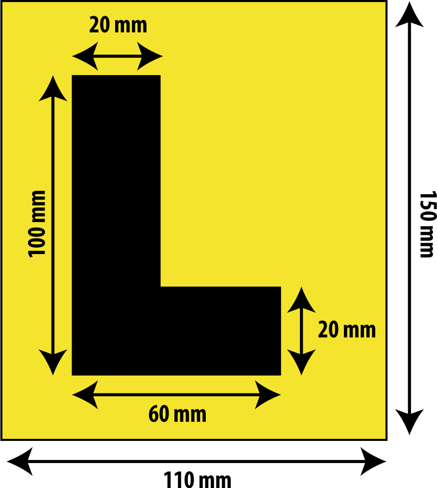 Driver L Plates - Afghanistan Road - itrans