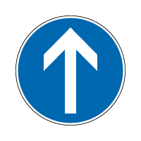 Driver Straight Only Sign - Afghanistan roads - itrans Transport Solutions